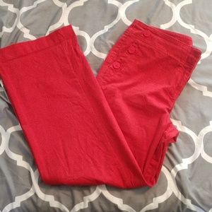 Adorable red Loft pants